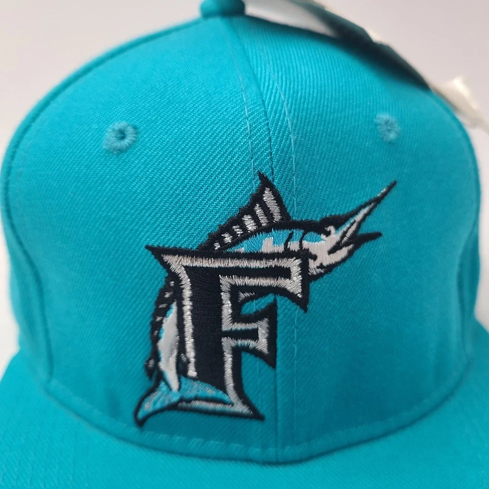 Vintage Florida Marlins Hat Fitted 6 7/8 Sports Specialties Blue MLB Wool Men